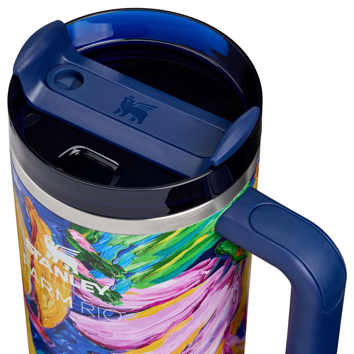 Stanley 1913 Stanley 1913 x FARM Rio Quencher® H2.0 Flowstate™ Tumbler 40 OZ in Farm Rio Painted Bananas | Lid Detailed View