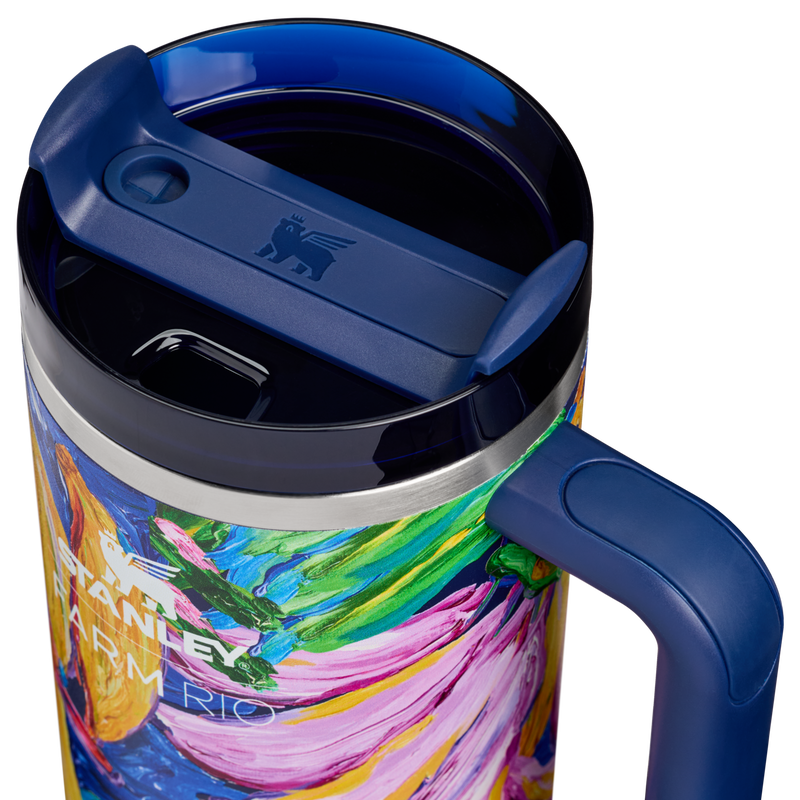 Stanley 1913 Stanley 1913 x FARM Rio Quencher® H2.0 Flowstate™ Tumbler 40 OZ in Farm Rio Painted Bananas | Lid Detailed View