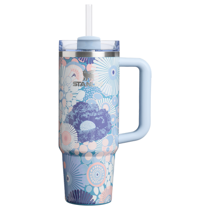 Stanley 1913 The Quencher H2.0 Flowstate™ Tumbler 30 OZ in Blue Dream Wildflower | Front View