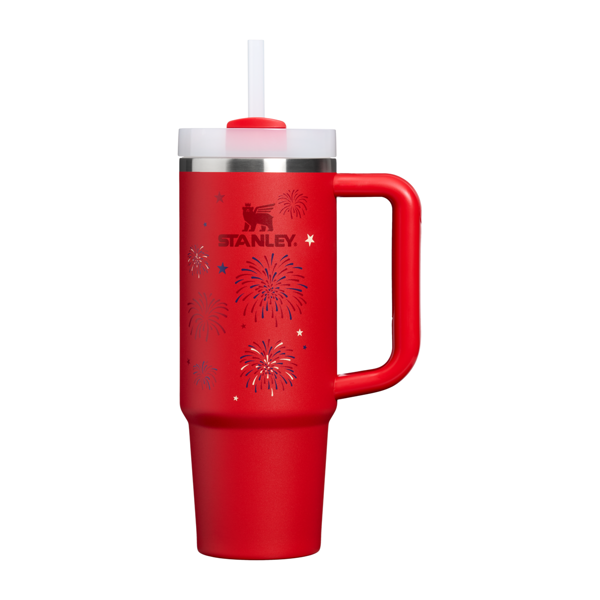 Stanley 1913 The Quencher H2.0 Flowstate™ Tumbler 30 OZ in Chili Red Fireworks