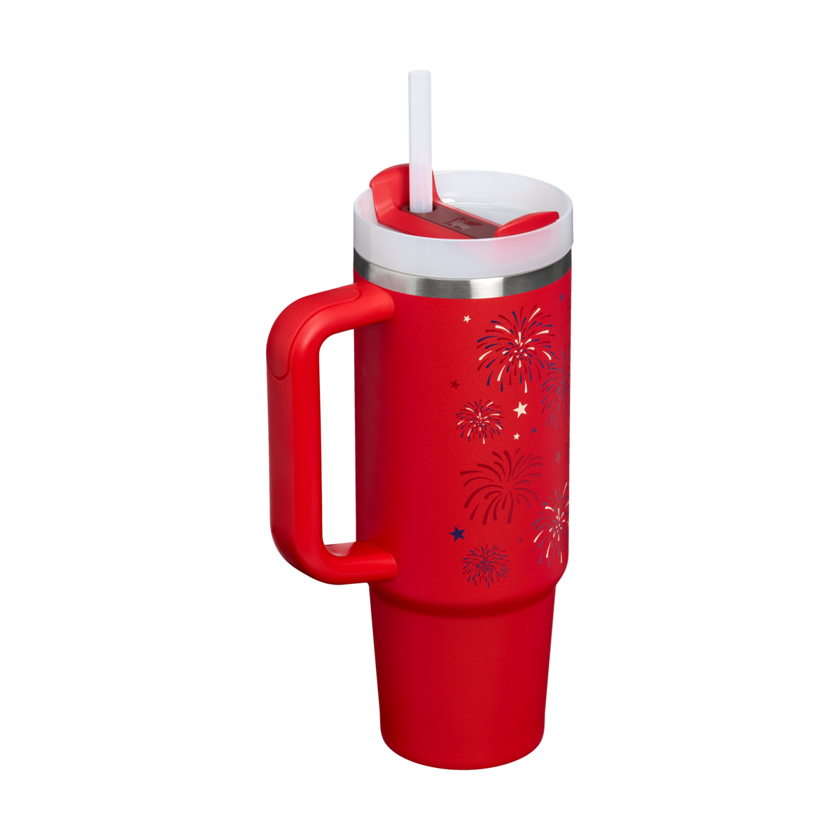 Stanley 1913 The Quencher H2.0 Flowstate™ Tumbler 30 OZ in Chili Red Fireworks