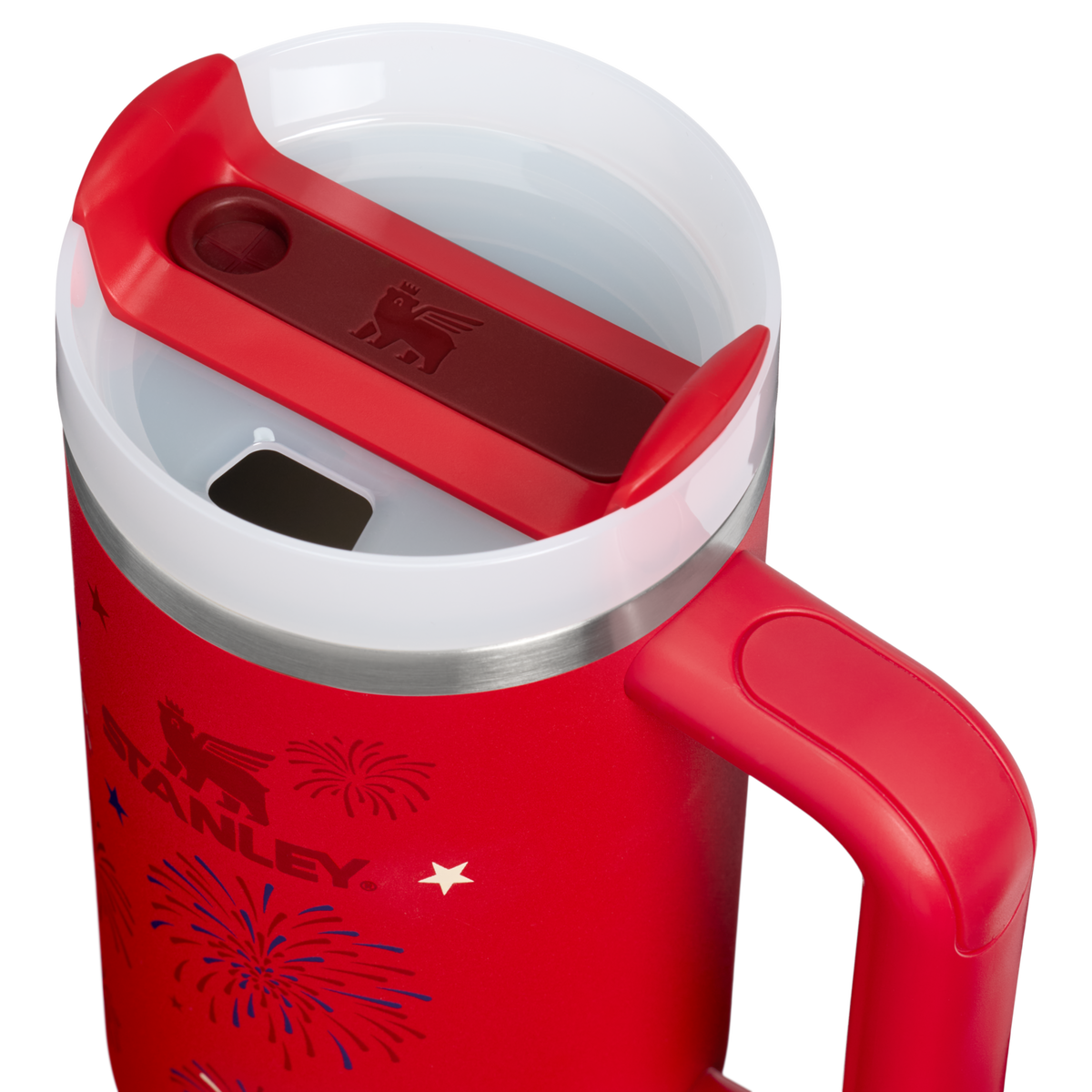 Stanley 1913 The Quencher H2.0 Flowstate™ Tumbler 30 OZ in Chili Red Fireworks