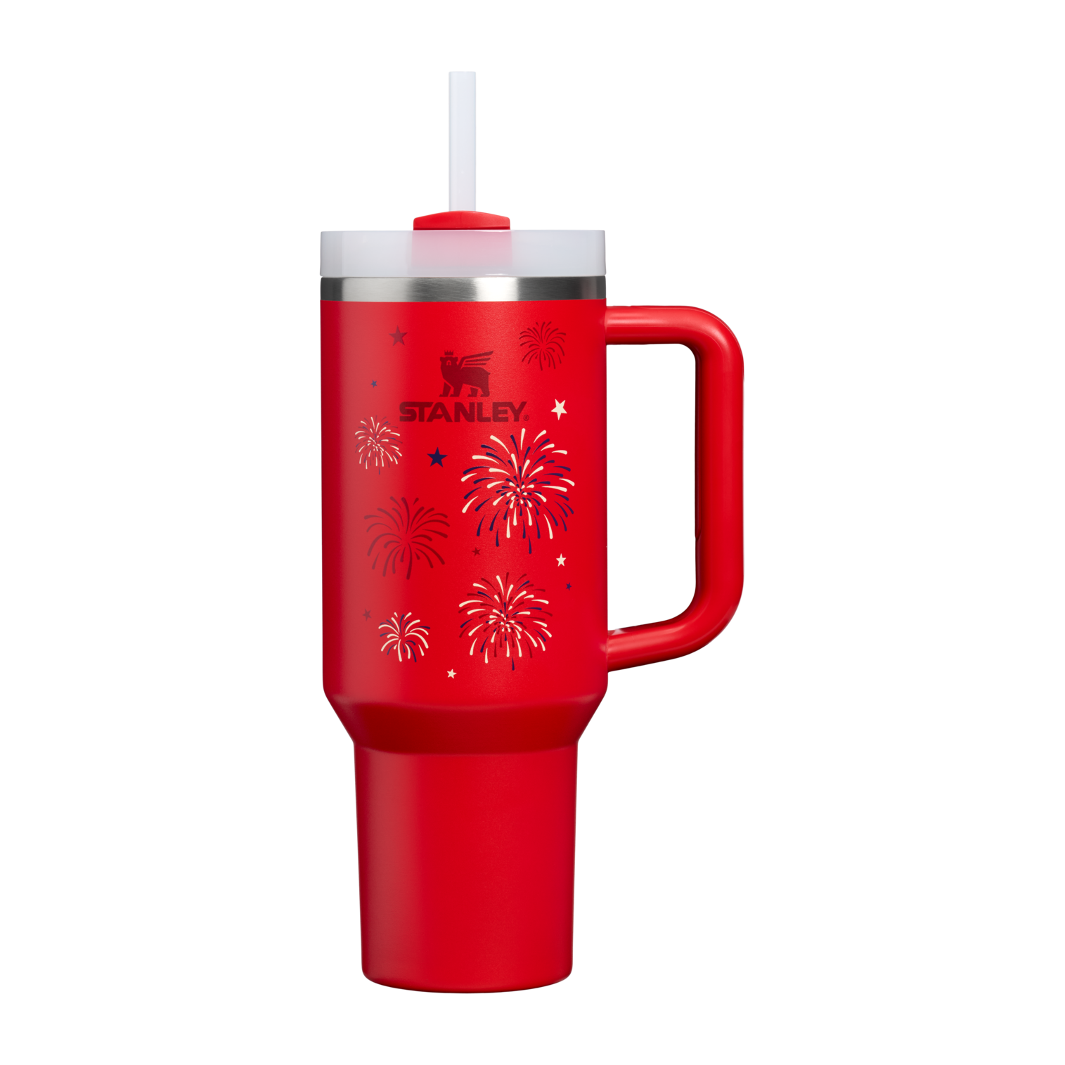 Stanley 1913 The Quencher H2.0 Flowstate™ Tumbler 40 OZ in Chili Red Fireworks