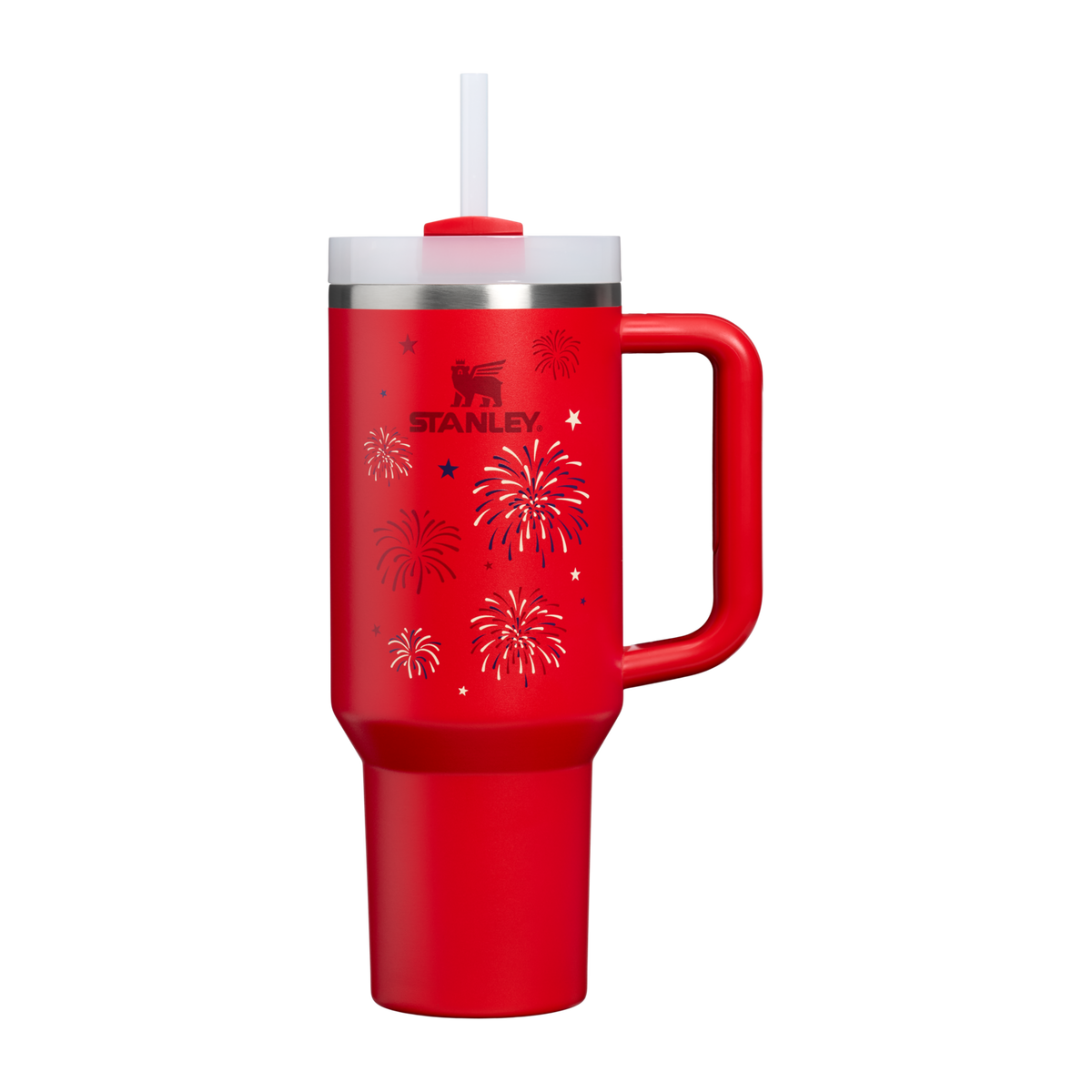 Stanley 1913 The Quencher H2.0 Flowstate™ Tumbler 40 OZ in Chili Red Fireworks