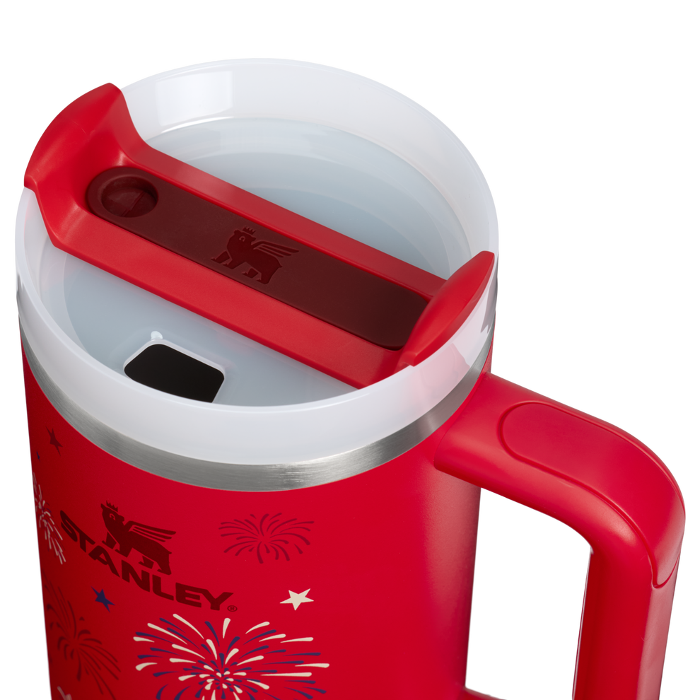 Stanley 1913 The Quencher H2.0 Flowstate™ Tumbler 40 OZ in Chili Red Fireworks