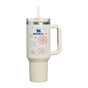 Swatch for Stanley 1913 The Quencher H2.0 Flowstate™ Tumbler 40 OZ in Cream Royal Fireworks