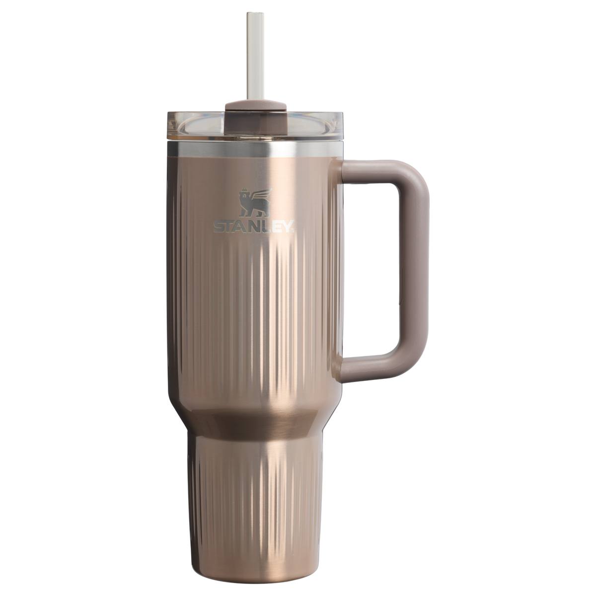 Stanley 1913 The Quencher® H2.0 Fluted Tumbler  40 OZ in Pale Gold Shine | Front View