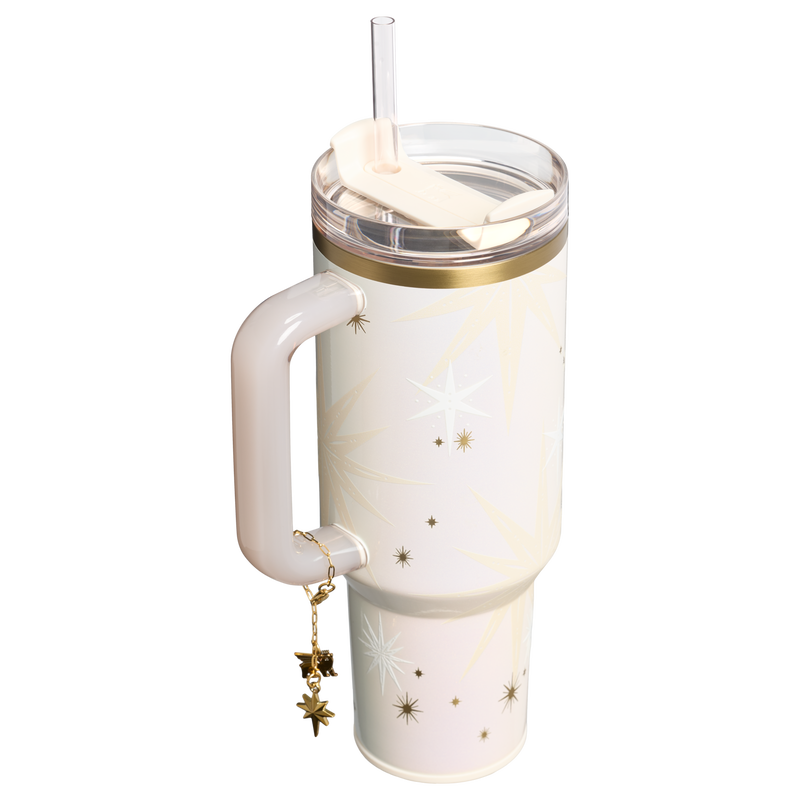 Stanley 1913 The Quencher® Luxe H2.0 FlowState™ Tumbler 40 OZ in Starlight Shimmer | Back View