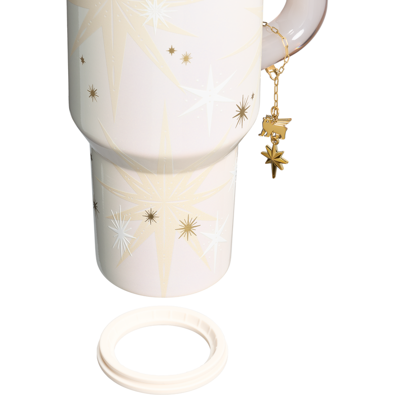 Stanley 1913 The Quencher® Luxe H2.0 FlowState™ Tumbler 40 OZ in Starlight Shimmer | Cross Section View