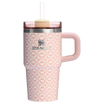 Stanley 20 OZ Quencher Stainless Steel Tumbler In Peach Whip Sunflower Pink From The Oasis Collection