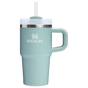 Stanley 20 OZ Quencher Tumbler With Straw & Handle In Seafoam Green
