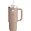 Stanley 30 OZ Quencher Tumbler With Straw & Handle In Almond Rose