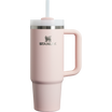 Stanley 30 OZ Quencher Tumbler With Straw & Handle In Bloom Pink