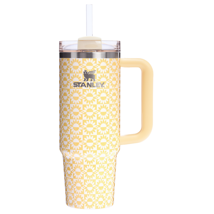 Stanley 30 OZ Quencher Stainless Steel Tumbler In Sunflower Sunflower Yellow From The Oasis Collection