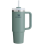Stanley 30 OZ Quencher Tumbler With Handle And Straw In Shale Green