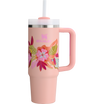 Stanley 30 OZ Quencher Tumbler With Straw & Handle In Sorbet Tropic Floral