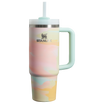 Stanley 30 OZ Quencher Tumbler With Straw & Handle In Warm Serene Brushstrokes