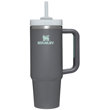 Stanley 30 OZ Quencher Tumbler With Straw and Handle in Charcoal