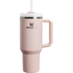 Stanley 40 OZ Tumbler With Straw & Handle In Bloom Pink Rain