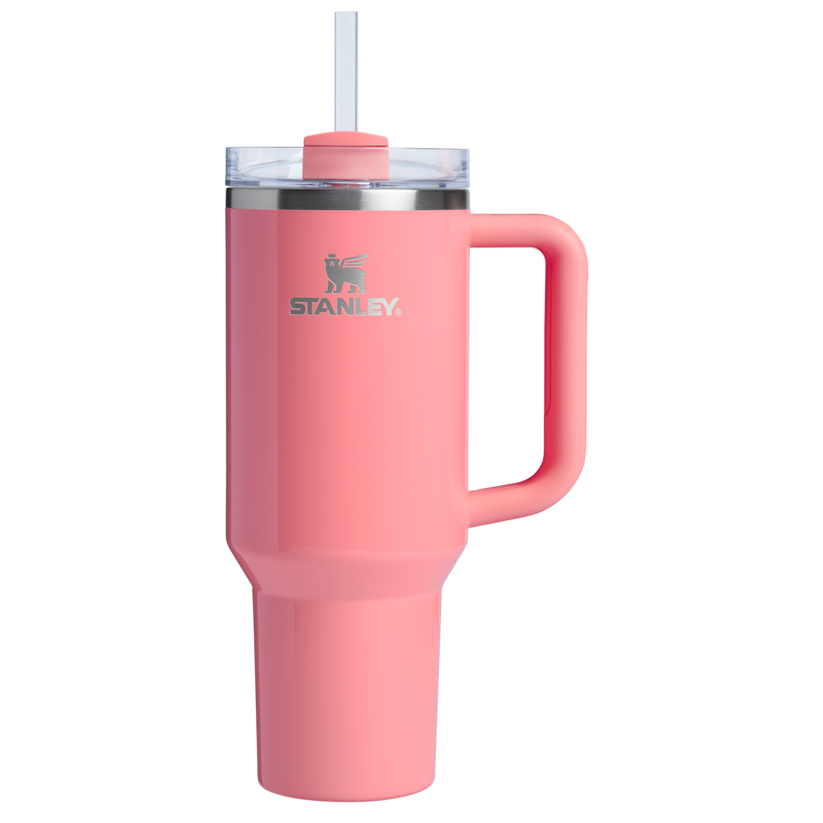 Stanley 1913 The Quencher H2.0 Flowstate™ Tumbler 40 OZ in Coral Fixation | Front View