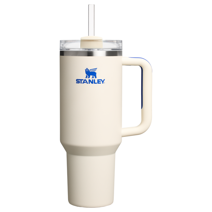 Stanley 40 OZ Quencher Stainless Steel Tumbler In Cream Royal From The Oasis Collection