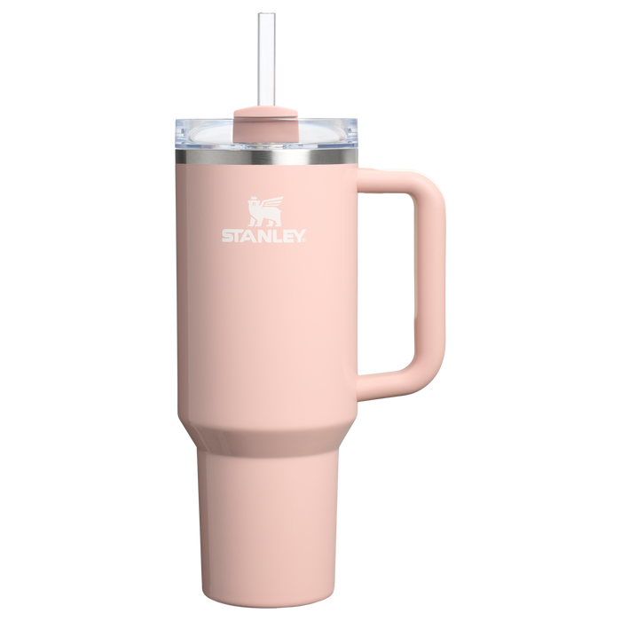 Stanley 40 OZ Quencher Stainless Steel Tumbler In Peach Whip Pink From The Oasis Collection