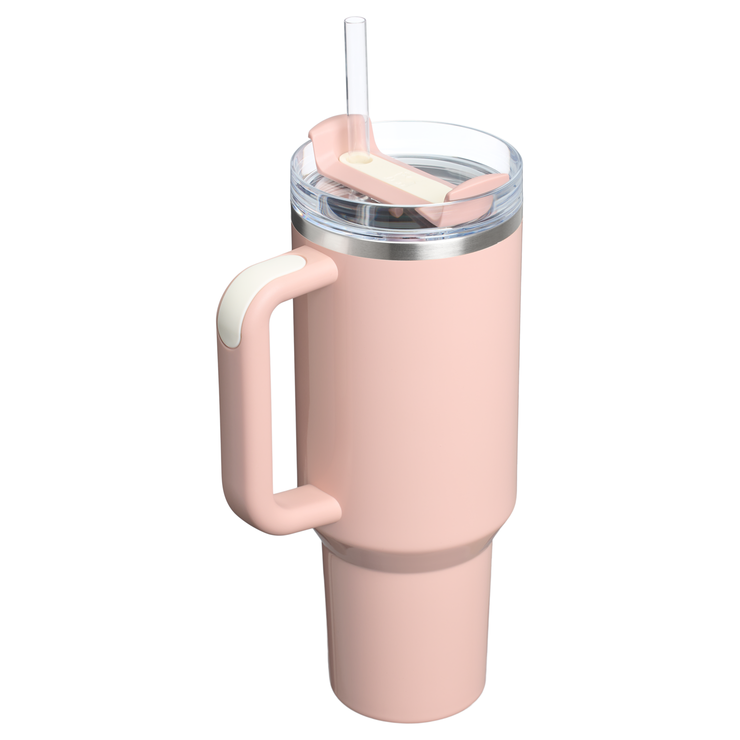 Stanley 40 OZ Quencher Stainless Steel Tumbler In Peach Whip Pink From The Oasis Collection