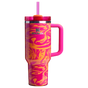 Swatch for Stanley 1913 The Quencher H2.0 Flowstate™ Tumbler 40 OZ in Pink Orange | Front View