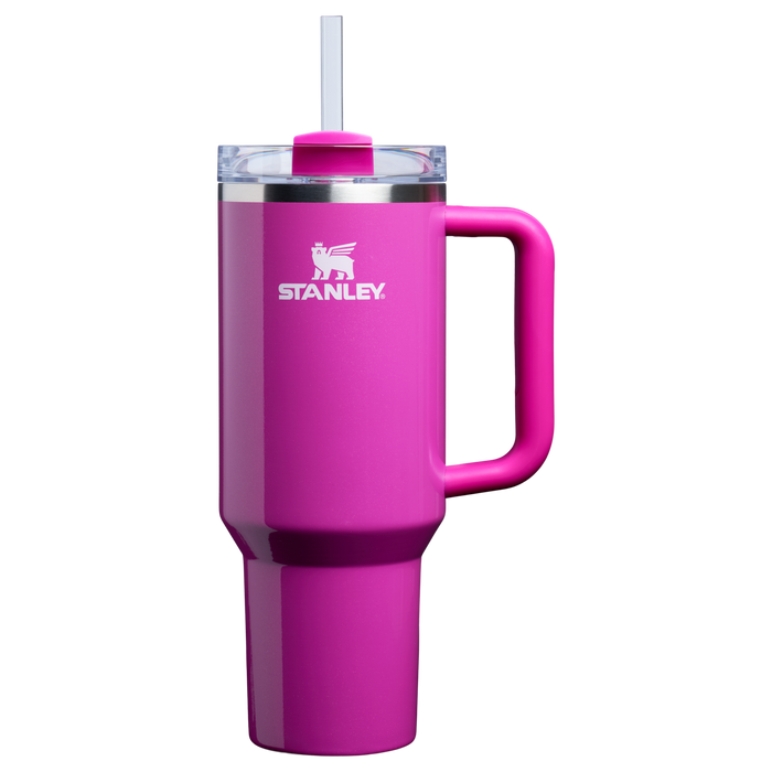 Stanley 40 OZ Tumbler With Straw & Handle In Punch Shimmer