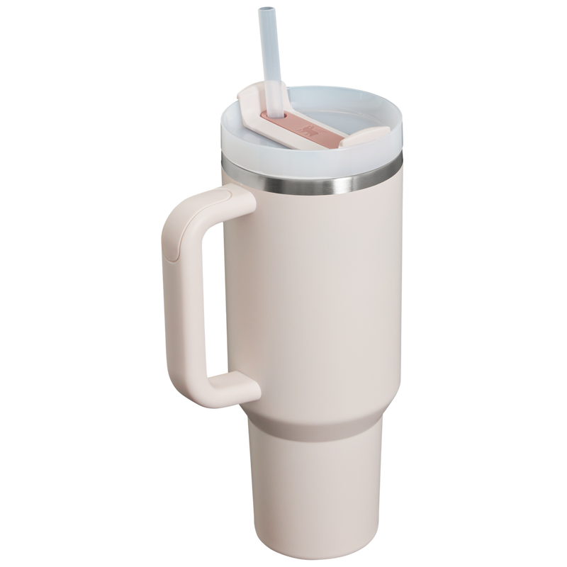 Stanley 1913 The Quencher H2.0 Flowstate™ Tumbler 40 OZ in Rose Quartz 2.0 | Back View