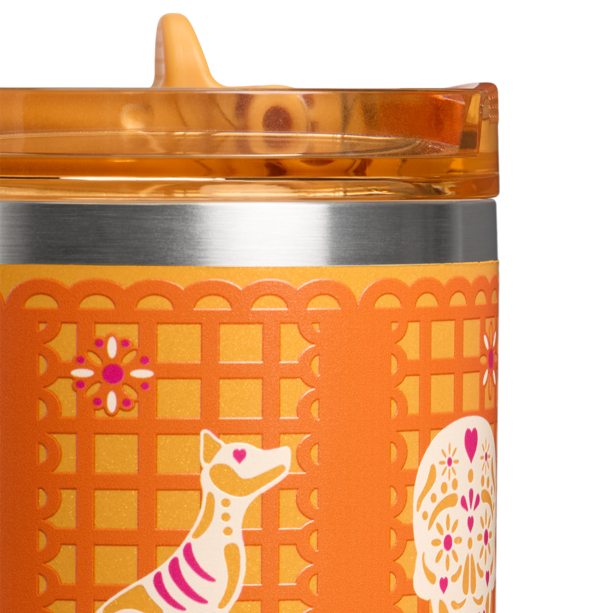 Stanley 1913 The Quencher® ProTour Flip Straw Tumbler 20 OZ in Marigold Papel Picado | Detailed View