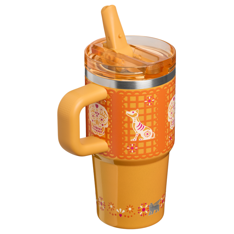Stanley 1913 The Quencher® ProTour Flip Straw Tumbler 20 OZ in Marigold Papel Picado | Back View