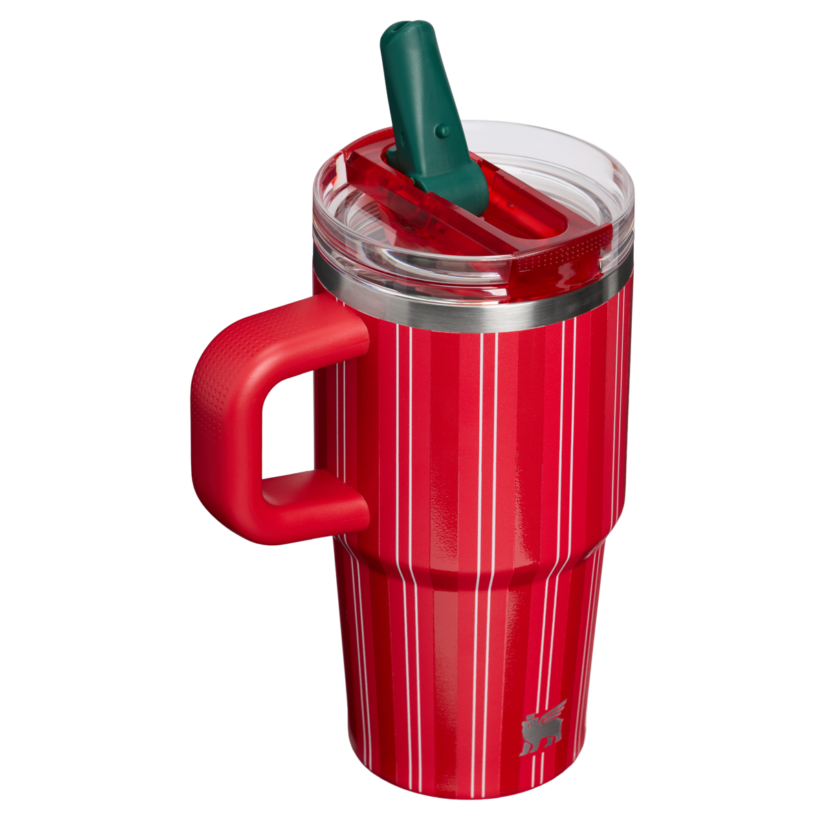 Stanley 1913 The Quencher® ProTour Flip Straw Tumbler 20 OZ in Rouge Holiday Stripe | Back View