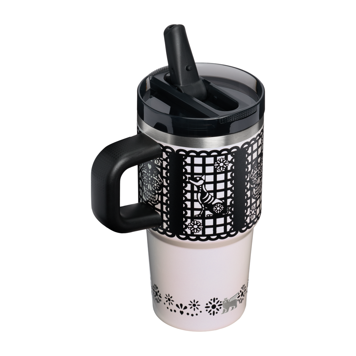 Stanley 1913 The Quencher® ProTour Flip Straw Tumbler 20 OZ in Salt Papel Picado | Back View