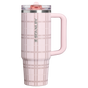 Swatch for Stanley 1913 The Quencher® ProTour Flip Straw Tumbler 30 OZ in Blossom Plaid | Front View