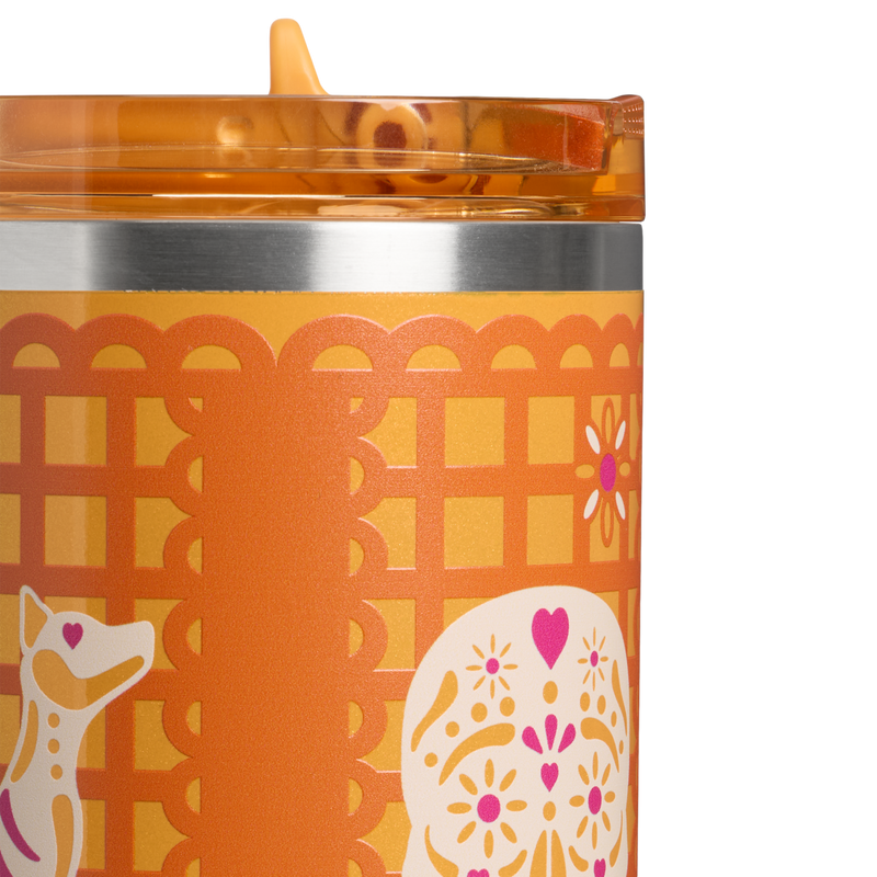 Stanley 1913 The Quencher® ProTour Flip Straw Tumbler 30 OZ in Marigold Papel Picado | Detailed View