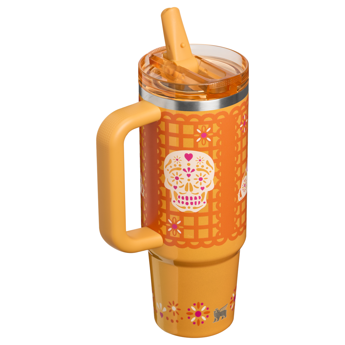 Stanley 1913 The Quencher® ProTour Flip Straw Tumbler 30 OZ in Marigold Papel Picado | Back View