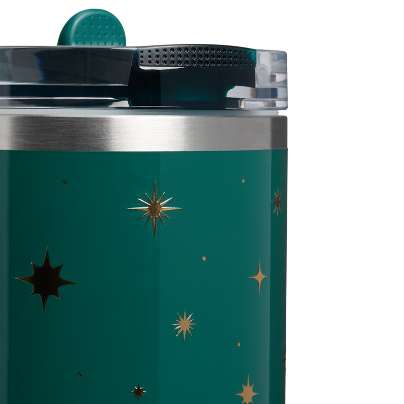 Stanley 1913 The Quencher® ProTour Flip Straw Tumbler 30 OZ in Shadow Green Night Sky | Detailed View