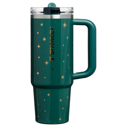 Stanley 1913 The Quencher® ProTour Flip Straw Tumbler 30 OZ in Shadow Green Night Sky | Front View