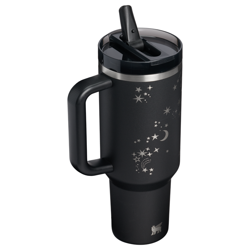 Stanley 1913 Halloween Quencher® ProTour Flip Straw Tumbler 40 OZ in Black Stardust | Back View