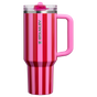 Swatch for Stanley 1913 The Quencher® ProTour Flip Straw Tumbler 40 OZ in Popsicle Peppermint Stripe | Front View