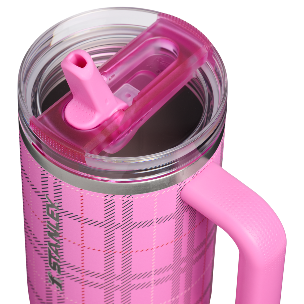 Stanley 1913 The Quencher® ProTour Flip Straw Tumbler 40 OZ in Popsicle Plaid | Lid Detailed View