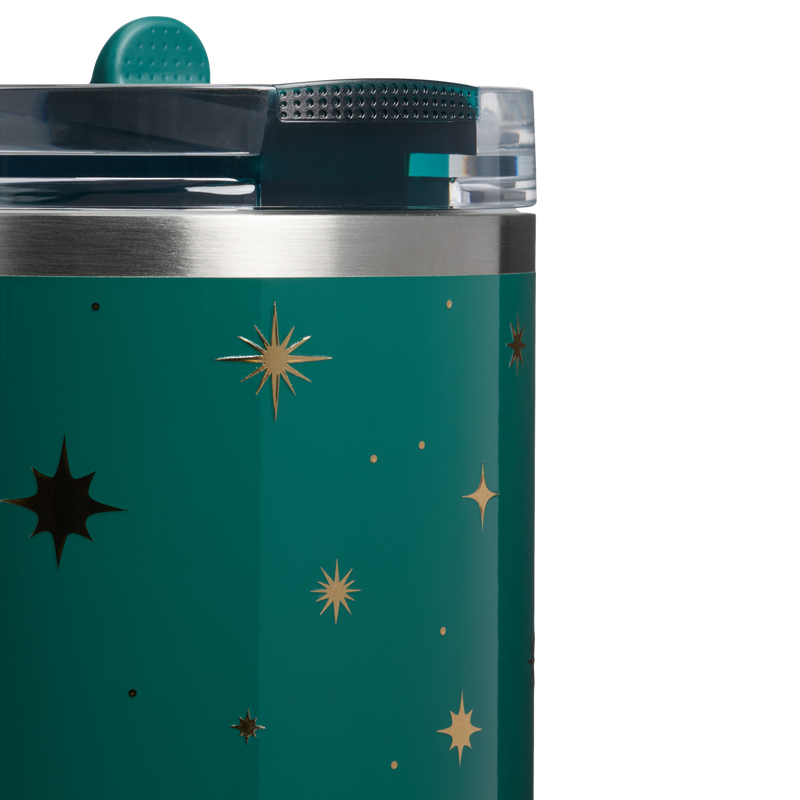 Stanley 1913 The Quencher® ProTour Flip Straw Tumbler 40 OZ in Shadow Green Night Sky | Detailed View