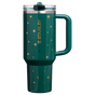 Swatch for Stanley 1913 The Quencher® ProTour Flip Straw Tumbler 40 OZ in Shadow Green Night Sky | Front View