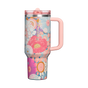 Swatch for Stanley 1913 The Quencher ProTour Flip Straw Tumbler 40 OZ in Sorbet Wildflower | Front View