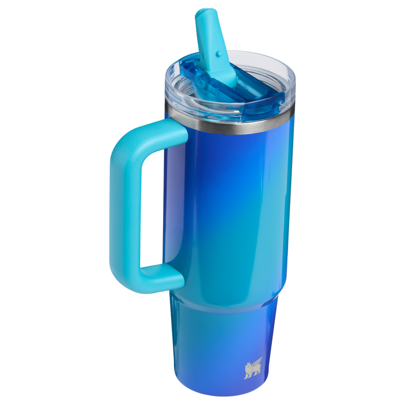 Stanley 1913 The Quencher ProTour Flip Straw Tumbler 30 OZ in Sea Glass Aura | Back View