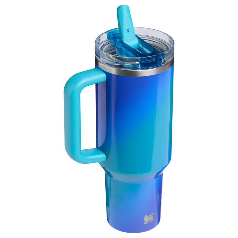 Stanley 1913 The Quencher ProTour Flip Straw Tumbler 40 OZ in Sea Glass Aura | Back View