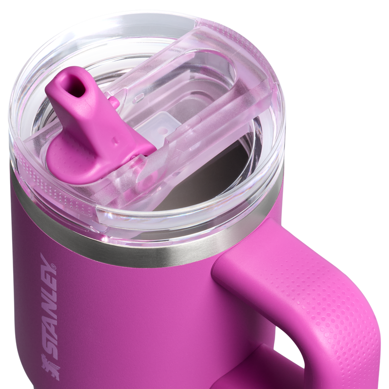Stanley 1913 The Quencher ProTour Flip Straw Tumbler 14 OZ in Dark Blossom | Lid Detailed View