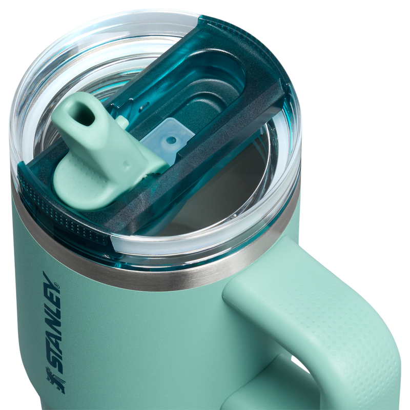 Stanley 1913 The Quencher ProTour Flip Straw Tumbler 14 OZ in Spring Green | Lid Detailed View
