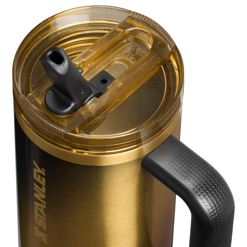 Stanley 1913 The Quencher® ProTour Flip Straw Tumbler 30 OZ in Black Honey | Lid Detailed View